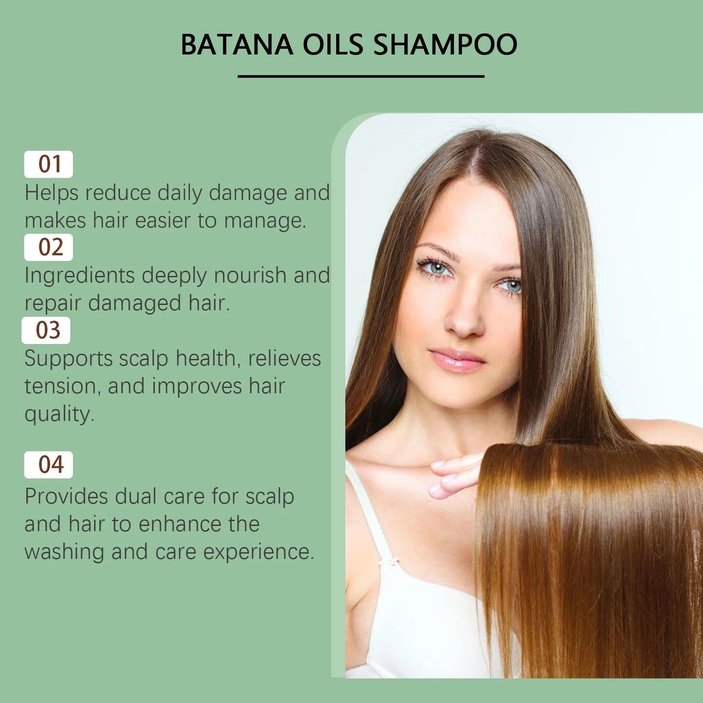 Organic Batana Oil Shampoo with Rosemary – All Hair Types
