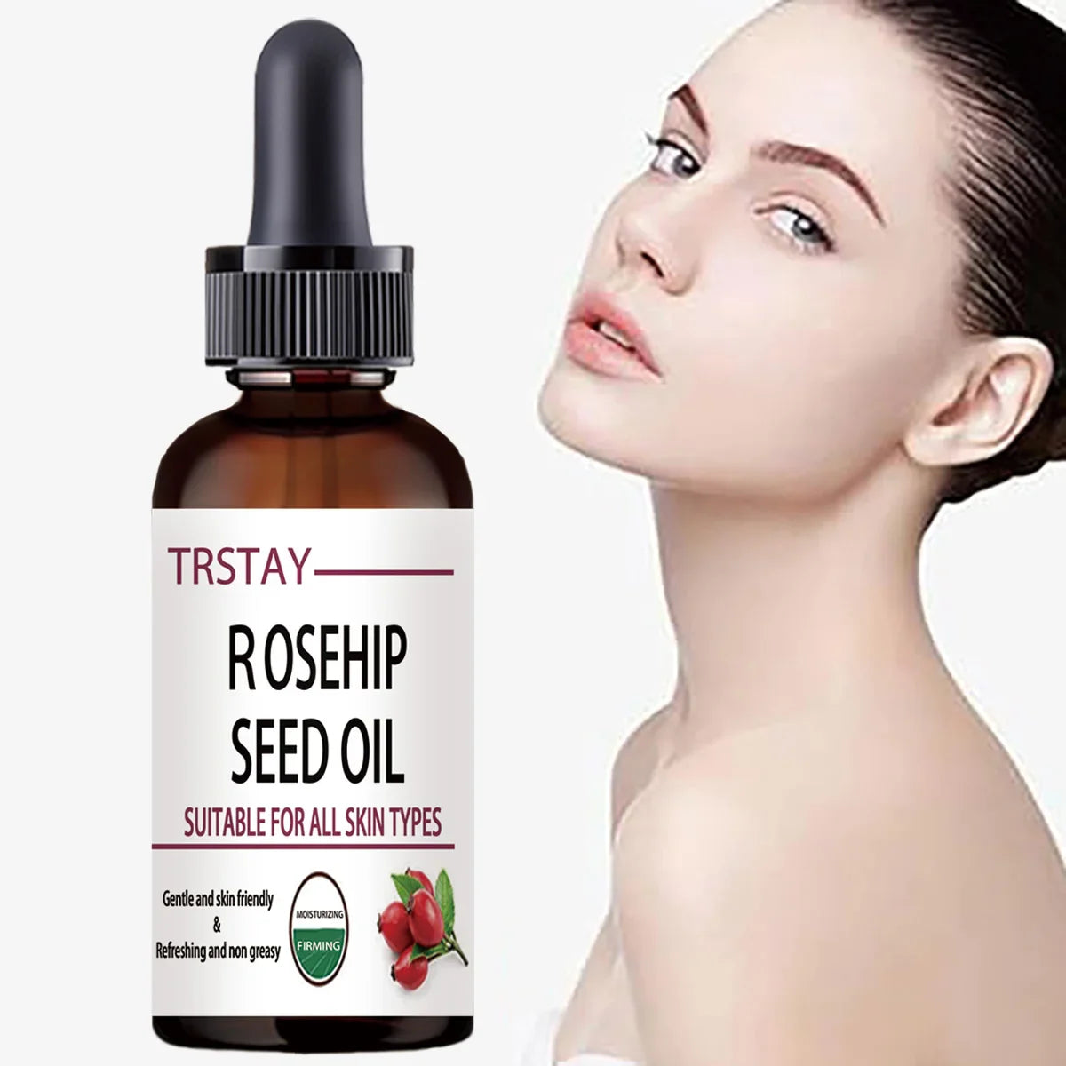 TRSTAY Rosehip Face Oil – Moisturizing & Brightening Serum
