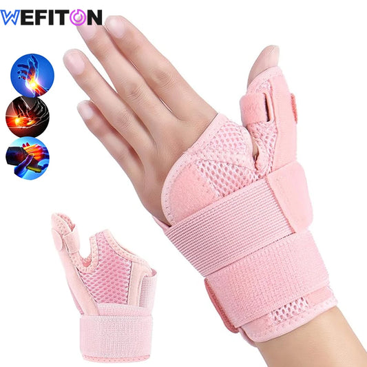 1PCS New Pink Thumb Splint Brace - Reversible Arthritis Support & Tendonitis Relief for Left/Right Hand, One Size Fits All Peaceful Pleasures Health and Wellness