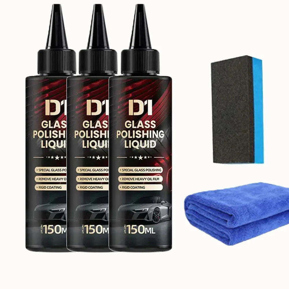 1/3Sets Auto Glass Polishing Essence Removes Oil Film Coating Water Stains Minor Scratches Repair Without Marks Peaceful Pleasures Health and Wellness 3set