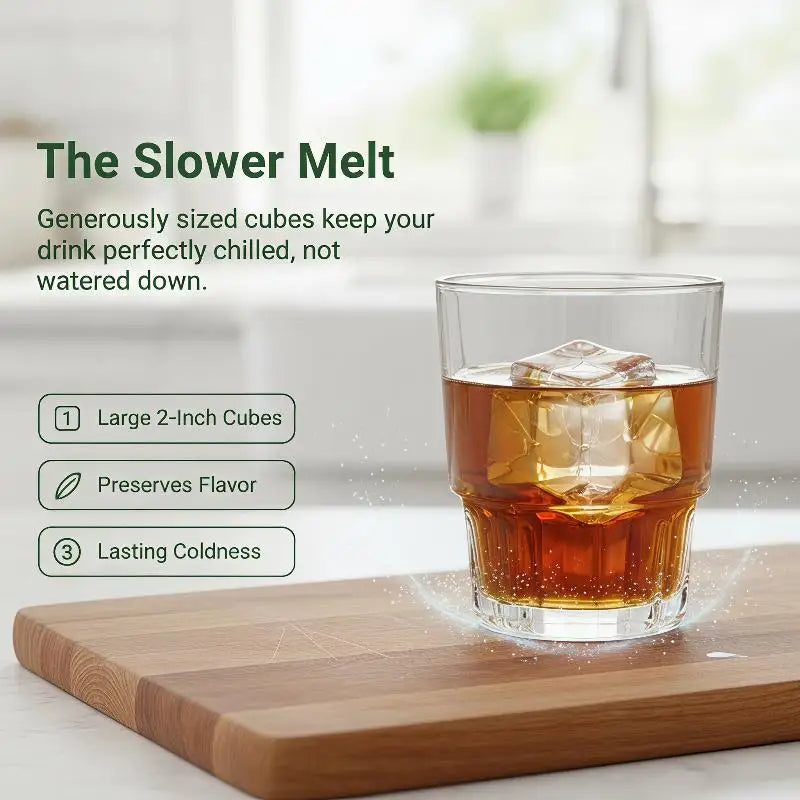 Silicone Ice Cube Tray with Leak-Proof Lid | Easy Release