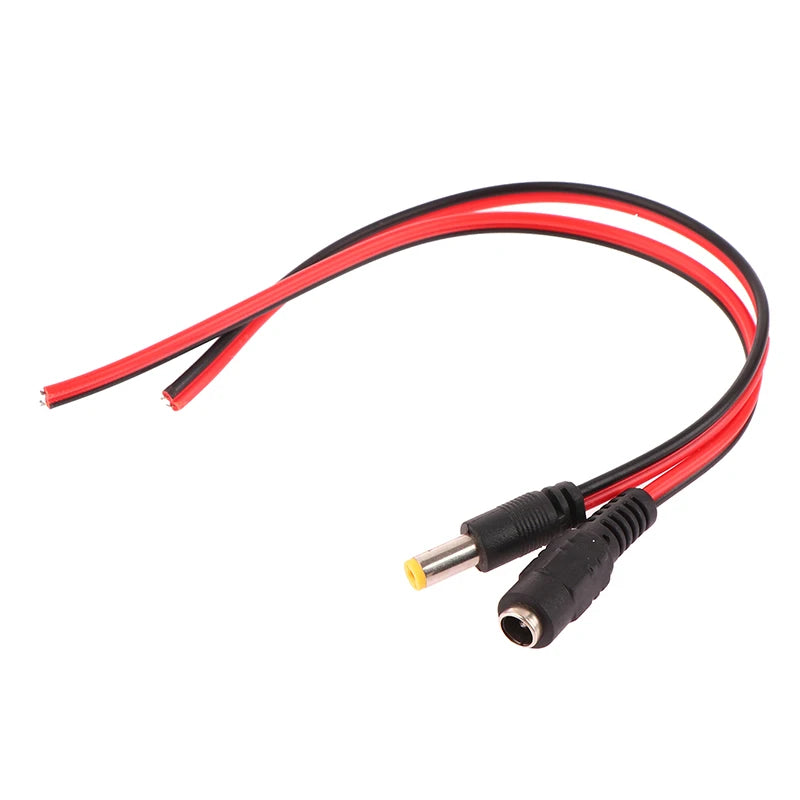 5-Pack DC Power Connector Cable 5.5×2.1mm for CCTV Cameras DC Power Connector Peaceful Pleasures Health and Wellness