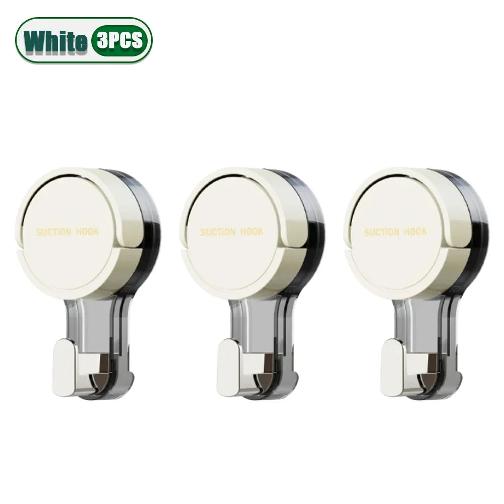 Reusable Suction Cup Hooks – Waterproof Bathroom Wall Hooks