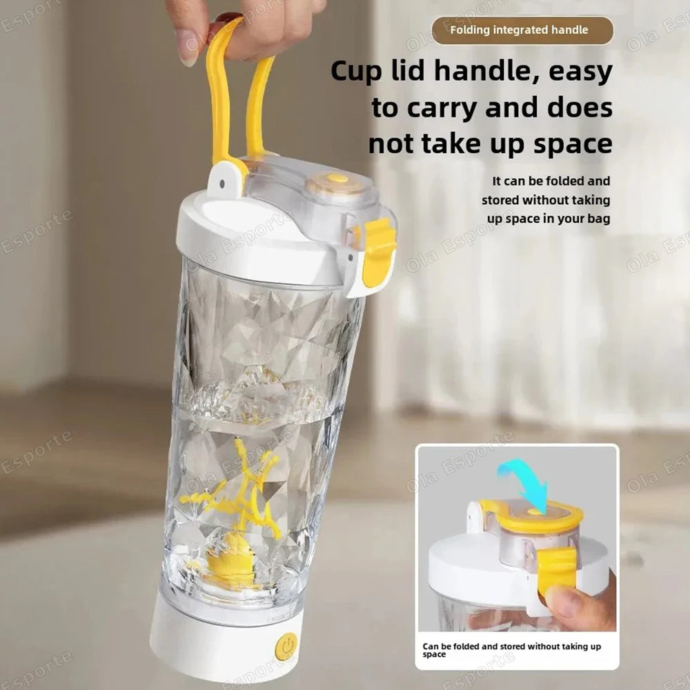 700ml Electric Protein Shaker Bottle | USB Rechargeable Mixer