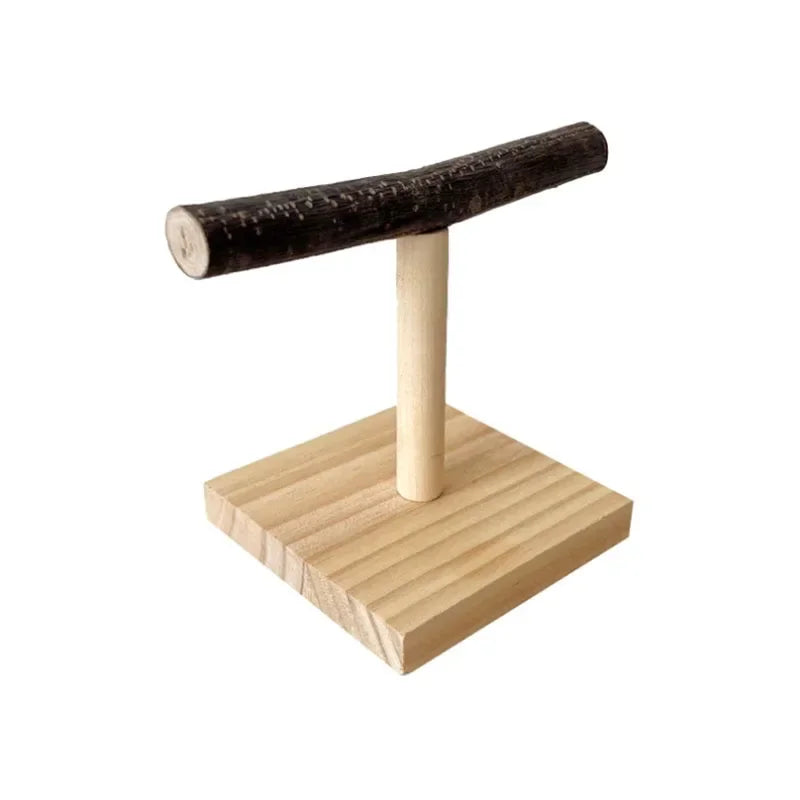 Natural Wood Branch Desktop Perch Stand – Birds & Small Pets