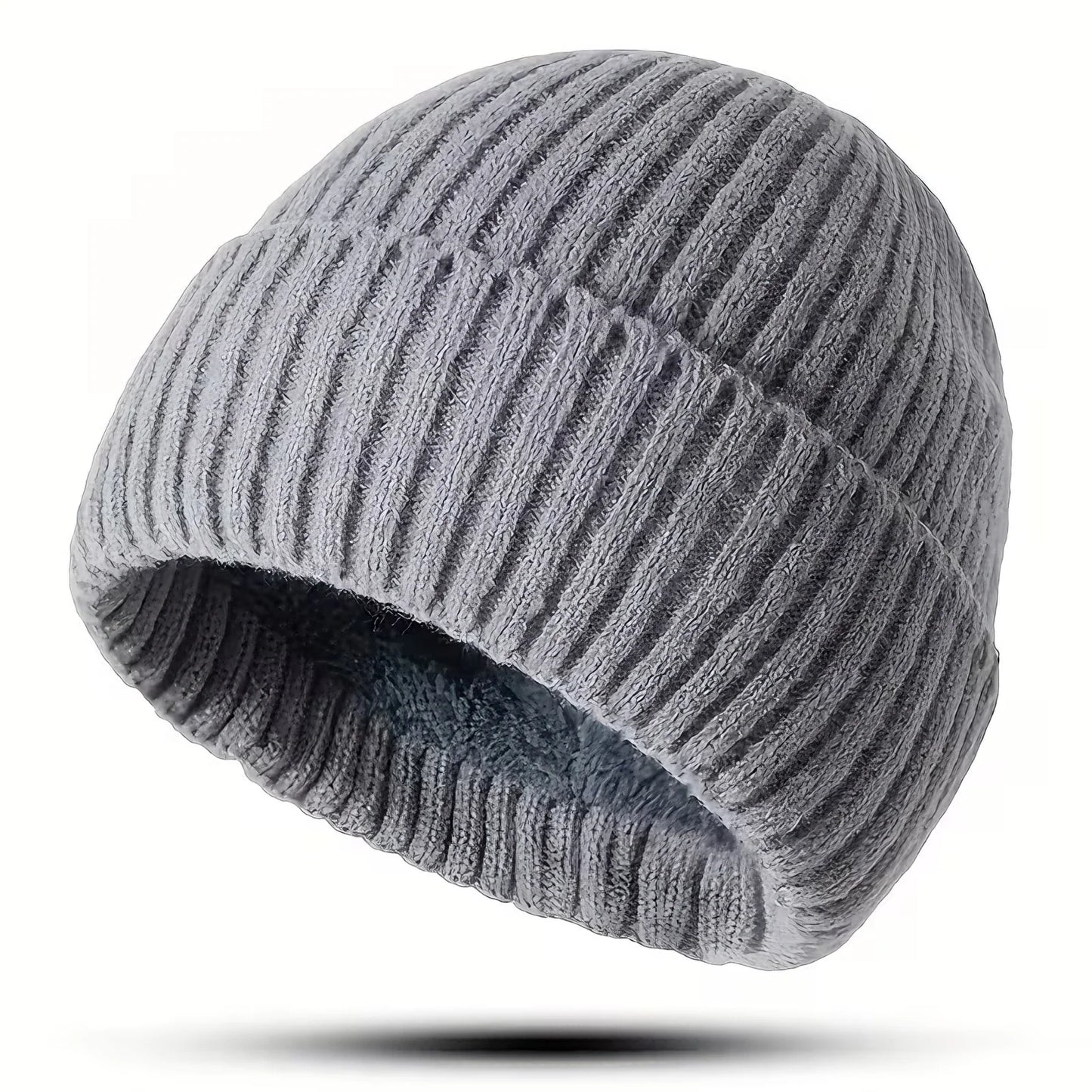 Women's Korean Knit Beanie – Soft Elastic Dome Cap