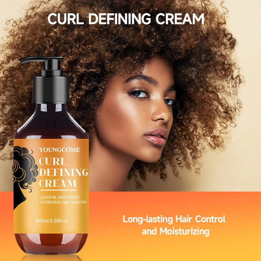 Curl Defining Cream with Argan Oil – Wavy & Curly Hair 100ml Curl Styling Cream Oasis Select