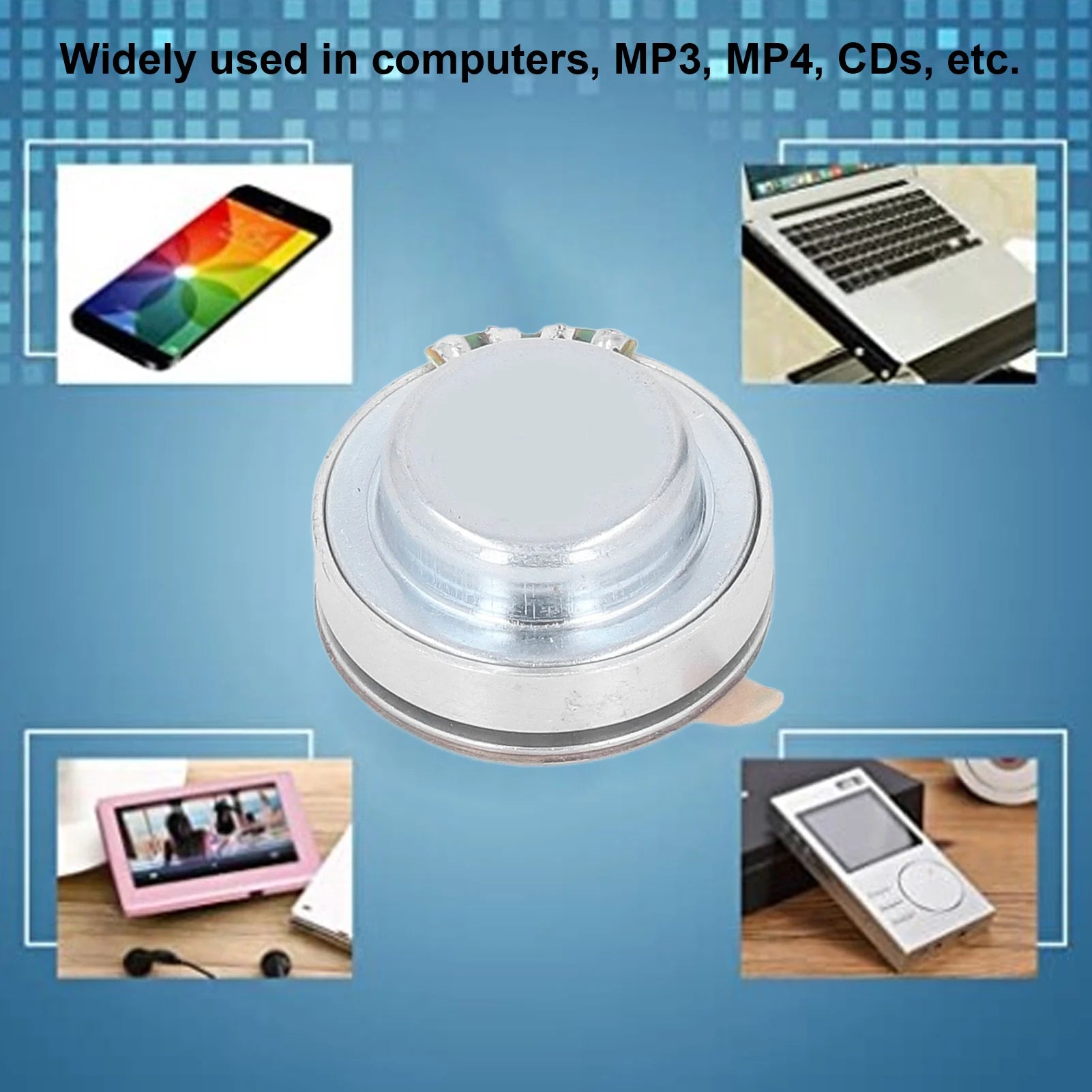Bass Vibration Speaker Resonance Speaker 26mm All Frequency Strong Bass Vibration Speaker for MP3 MP4 CD Peaceful Pleasures Health and Wellness