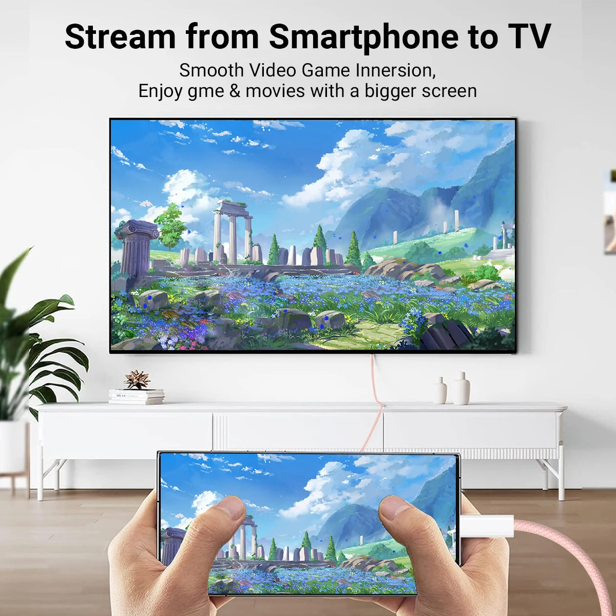 USB-C to HDMI 6ft Cable 4K@60Hz | Thunderbolt 3/4 Compatible