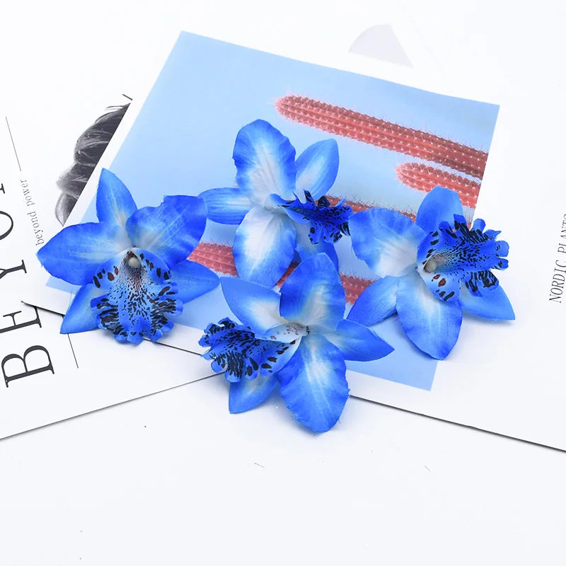 Artificial Silk Butterfly Orchid Flowers 50/100 Pcs – DIY Decor
