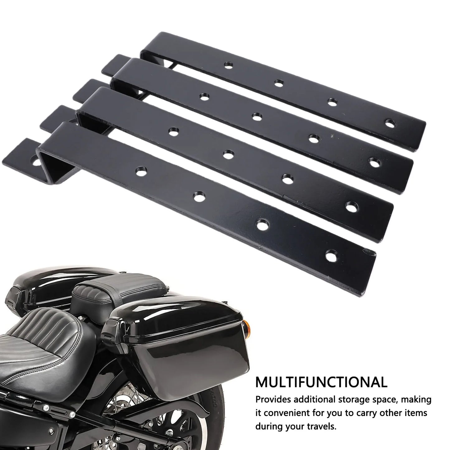 Motorcycle Saddlebag Mounting Bracket – Adjustable Carbon Steel