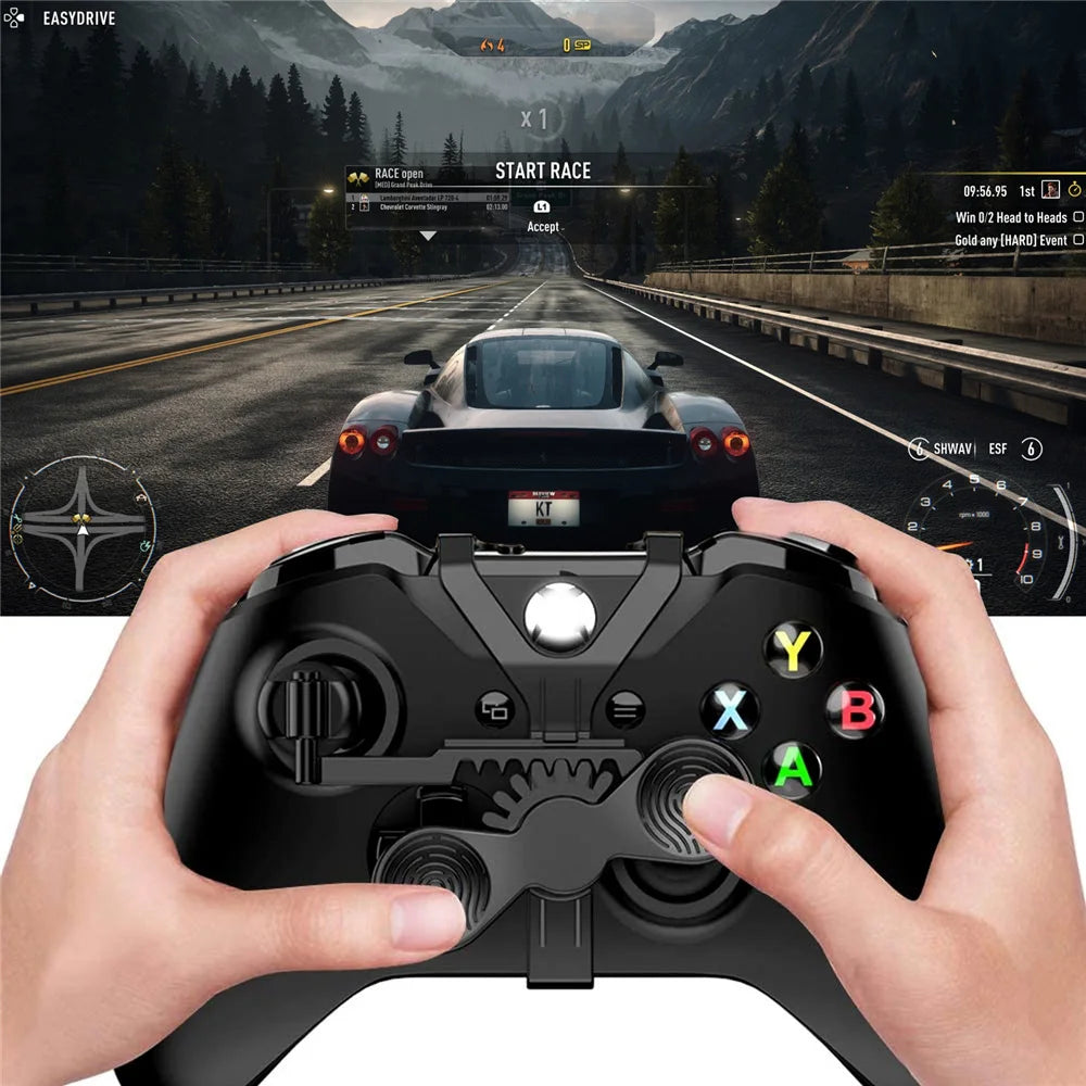 Black Mini Steering Wheel For Xbox One And Xbox One S Game Controller Auxiliary Replacement Accessories Easy To Assemble Peaceful Pleasures Health and Wellness