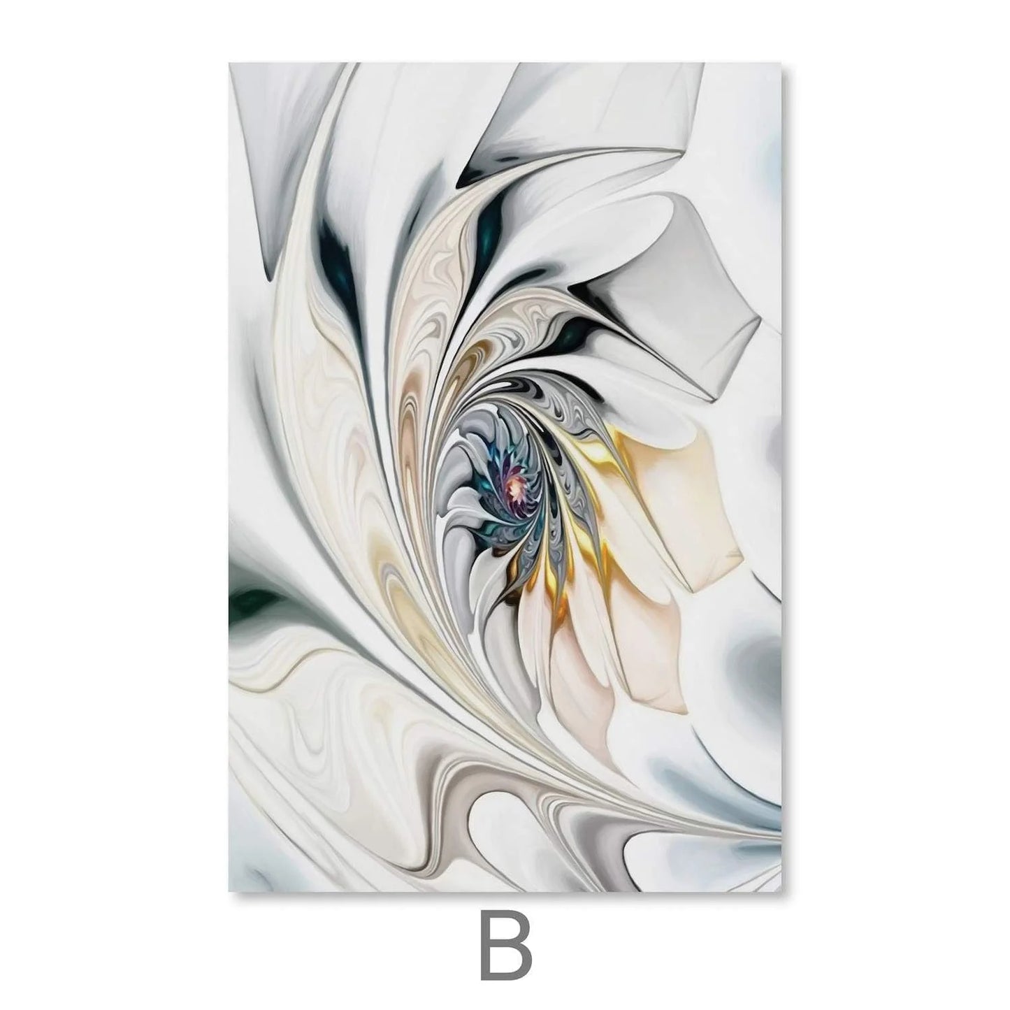 Abstract Swirling Beauty Canvas Wall Art | Modern Home Decor