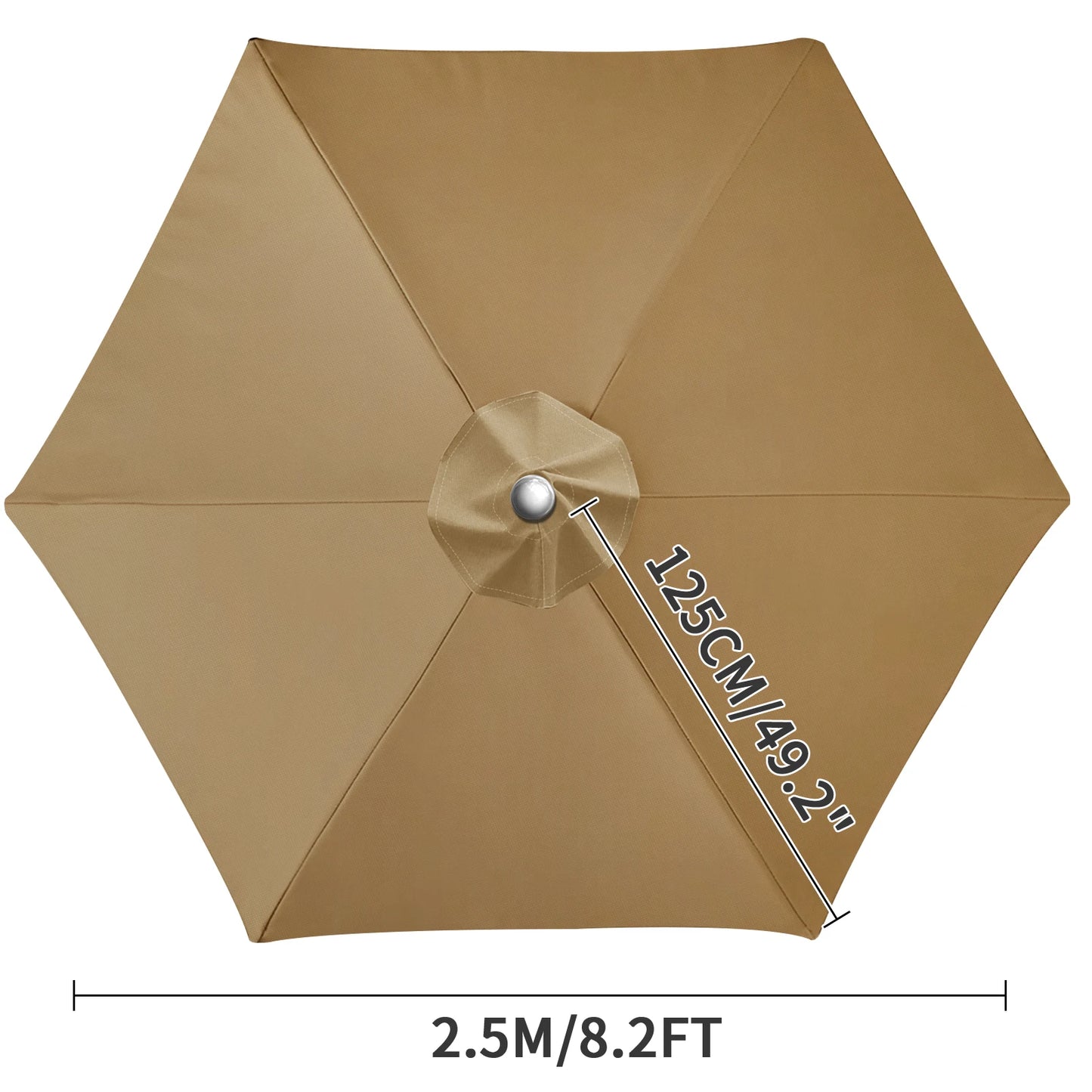 Waterproof Patio Umbrella Replacement Canopy | 6 & 8 Ribs