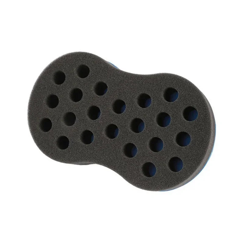 Curly Hair Styling Sponge Brush Double Sided Sponge Brushes Multi-holes Side Braid Twist Hair Curl Wave hair brush for Afico Peaceful Pleasures Health and Wellness