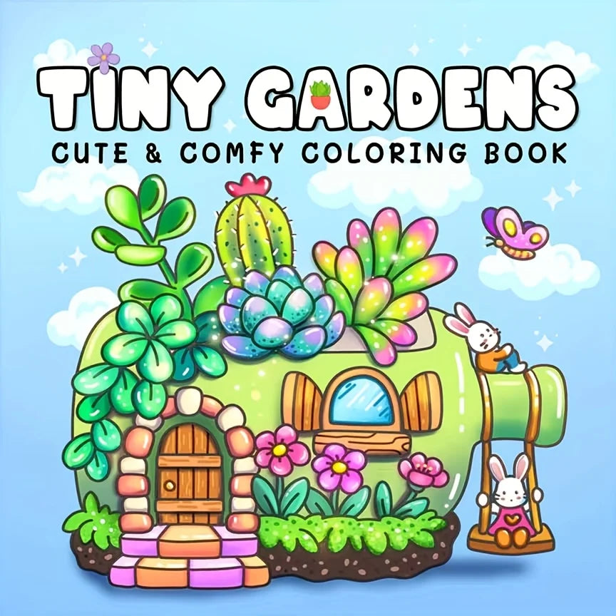 40 Pages Cute European America Coloring Book Kids Drawing Christmas