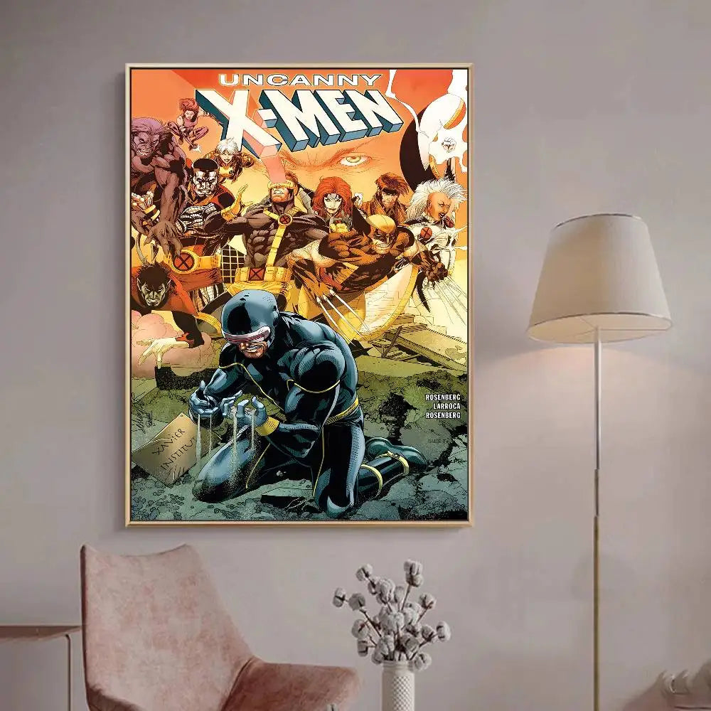 1PC M-Marvel X-X-Men Anime Movie Vintage Posters Sticky Whitepaper Prints Posters Artwork Posters Wall Stickers Peaceful Pleasures Health and Wellness 2 55x75cm