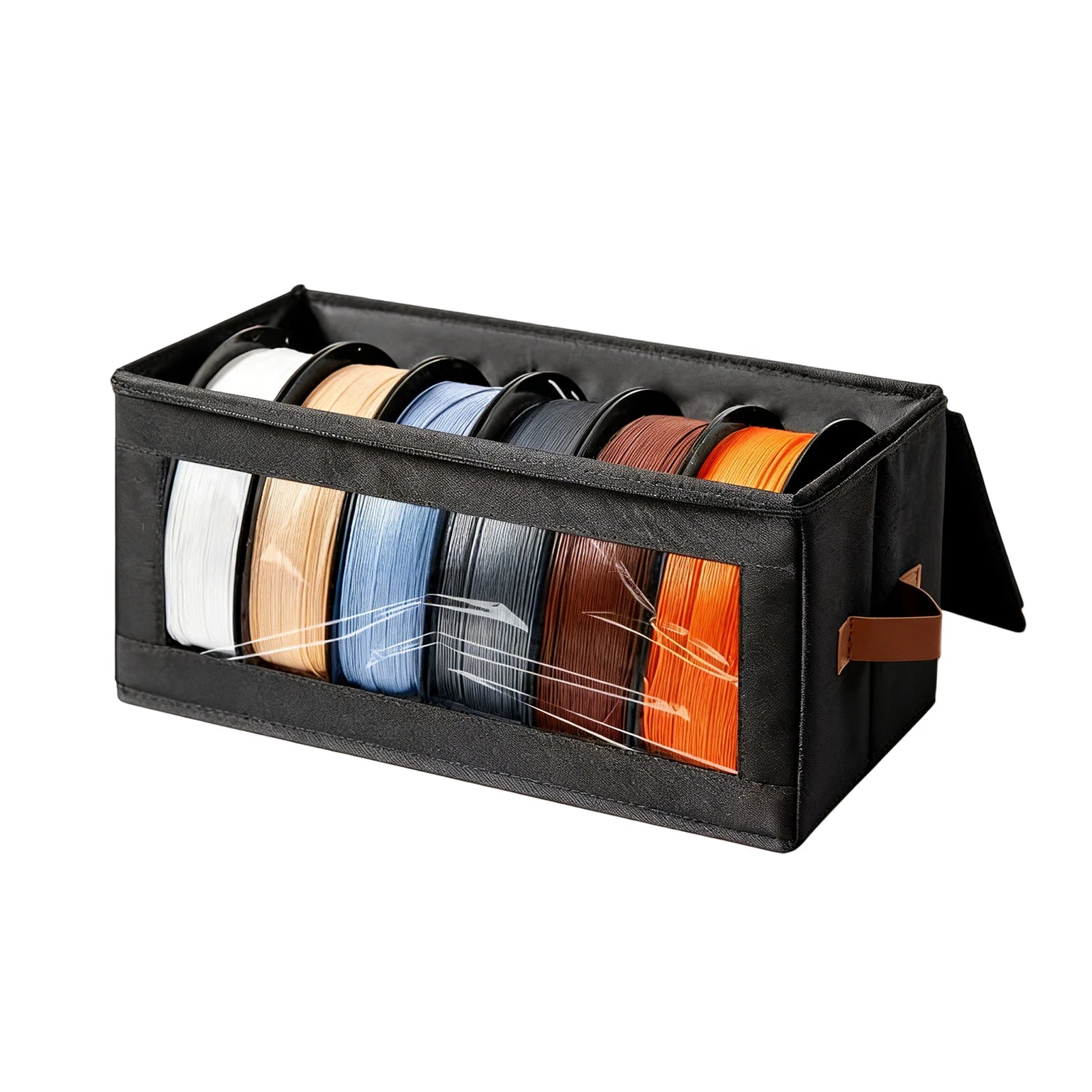 3D Printer Filament Storage Bag Clear Window Foldable Dustproof Organizer for Spools Toys CD Storage Case 42x21x20.5CM Box Peaceful Pleasures Health and Wellness Filament Storage