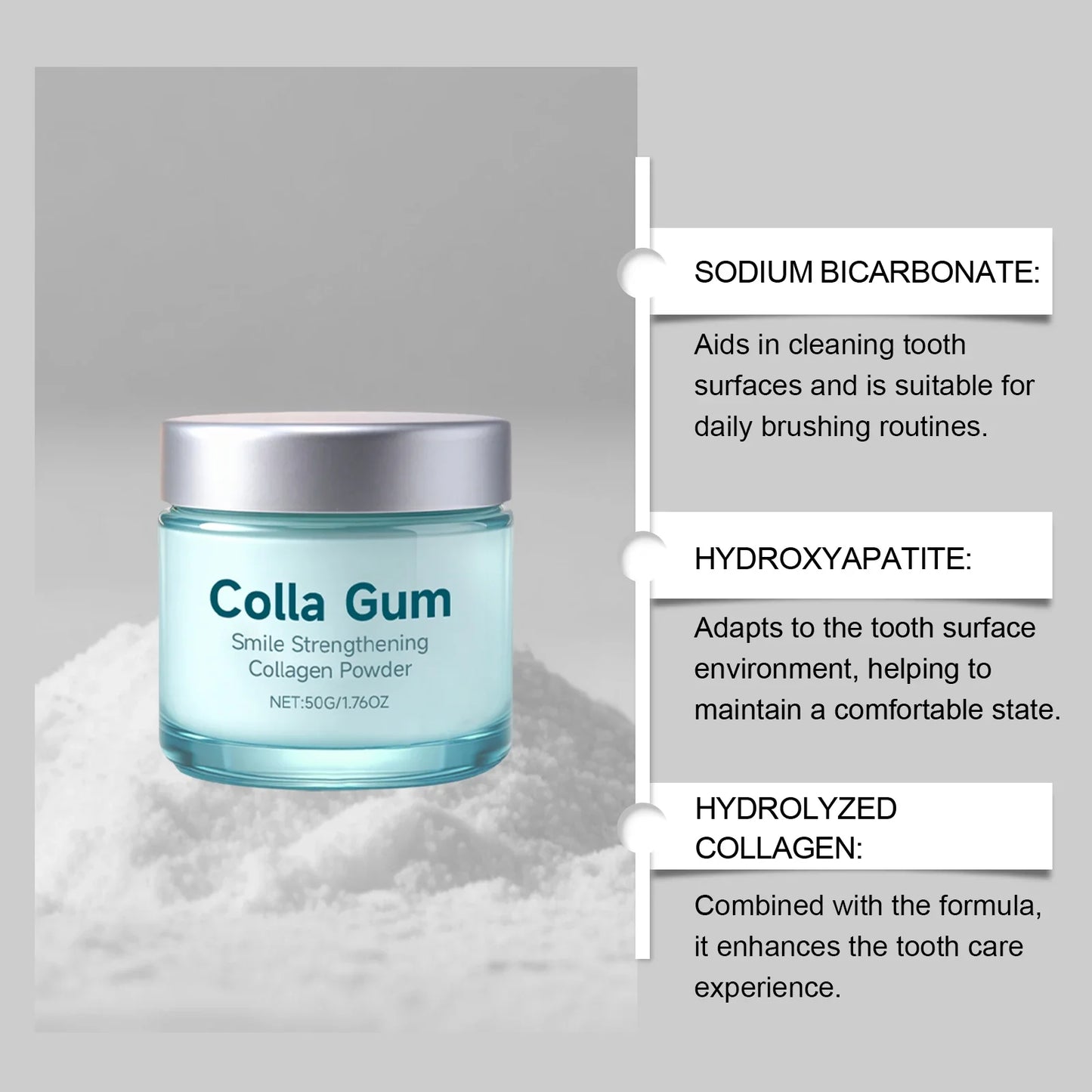 Collagen Tooth Powder – Whitening & Daily Oral Care 50g