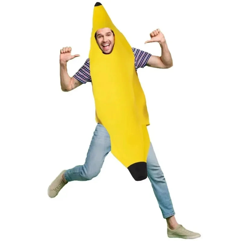 Banana Costume Adults & Kids – Funny Halloween Cosplay Suit