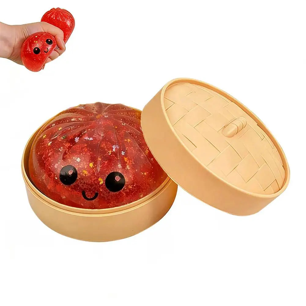 Colorful Crystal Buns Anti Toy Simulation Food Squishes Squeezable