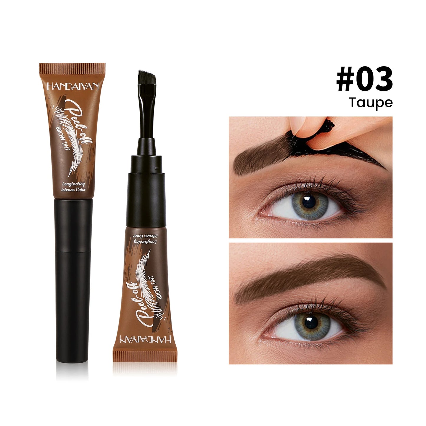 Eyebrow Dye 5-color Peel-off Waterproof Long-lasting Dye Natural And Easy To Color Beginner-friendly Quick-drying Eyebrow Dye Peaceful Pleasures Health and Wellness 03