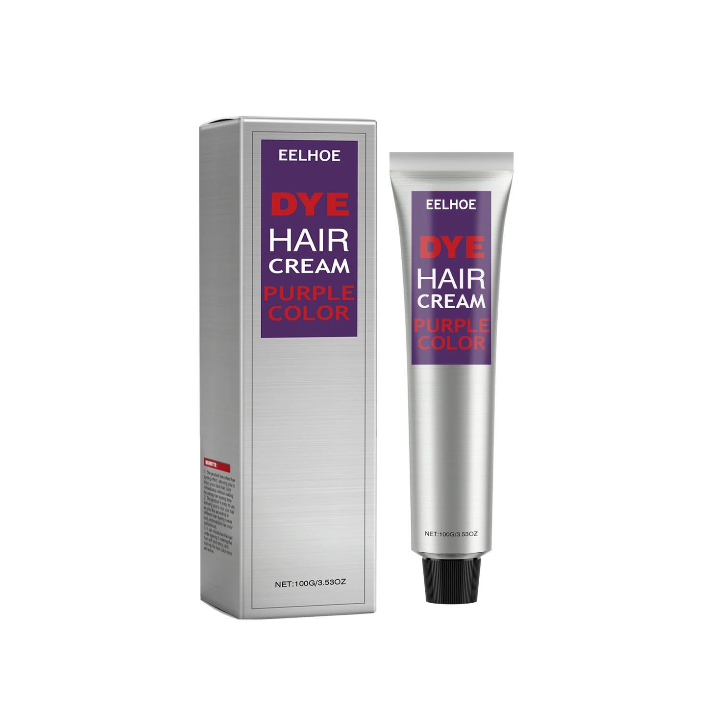 EELHOE Hair Color Cream – Gray Coverage, Semi-Permanent, Long-Lasting Shine Peaceful Pleasures Health and Wellness Purple