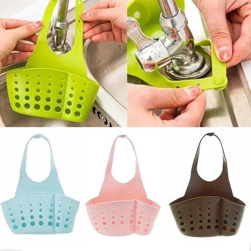 Creative Adjustable Sink Storage Basket Kitchen Rack Faucet Sponge