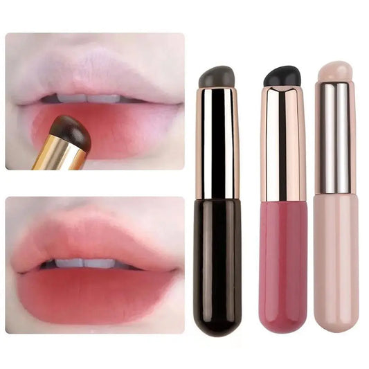 Silicone Lip Brush With Cover Cap Concealer Brush Like Fingertips Q Soft Lipstick Makeup Brushes Round Head No Broken Peaceful Pleasures Health and Wellness