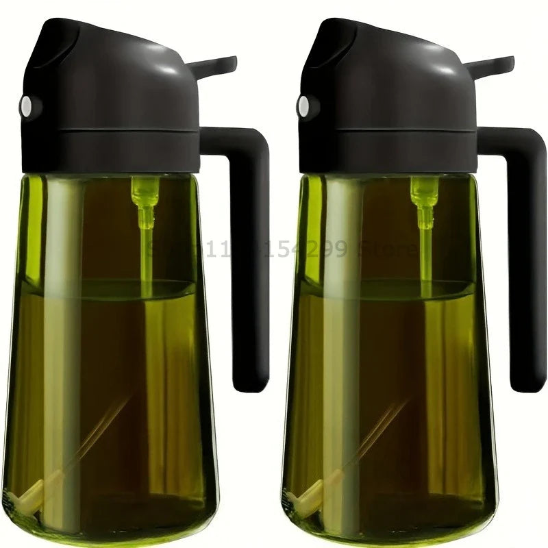 2-in-1 Oil Sprayer & Dispenser Bottle 470ml | Air Fryer BBQ
