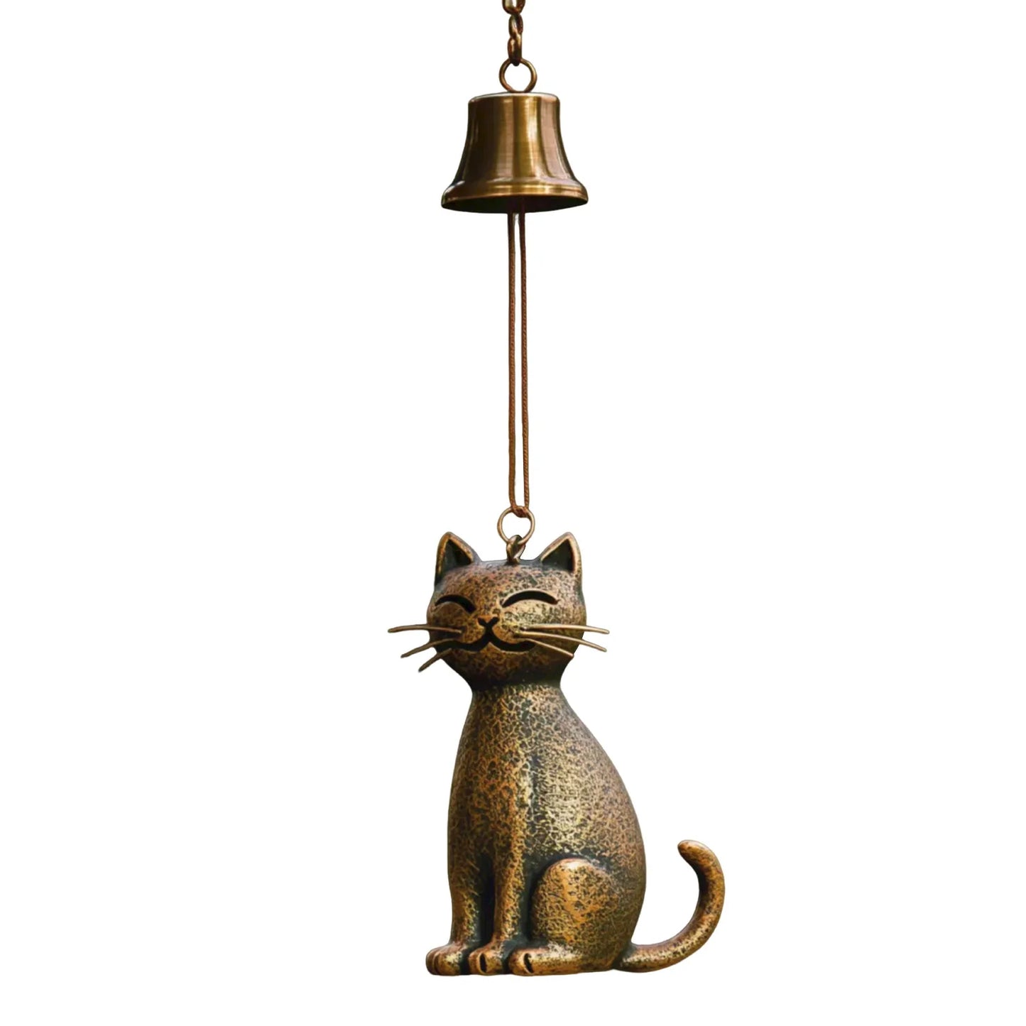 Metal Cat Wind Chime | Outdoor Garden Decor & Cat Lover Gift