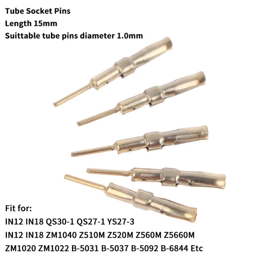 New 50Pcs Nixie/VFD Tube Socket Pins 1mm Gold Plated IN-12 IN-18 For QS30-1 QS27-1 YS27-3 ZM1040 Z510M Peaceful Pleasures Health and Wellness