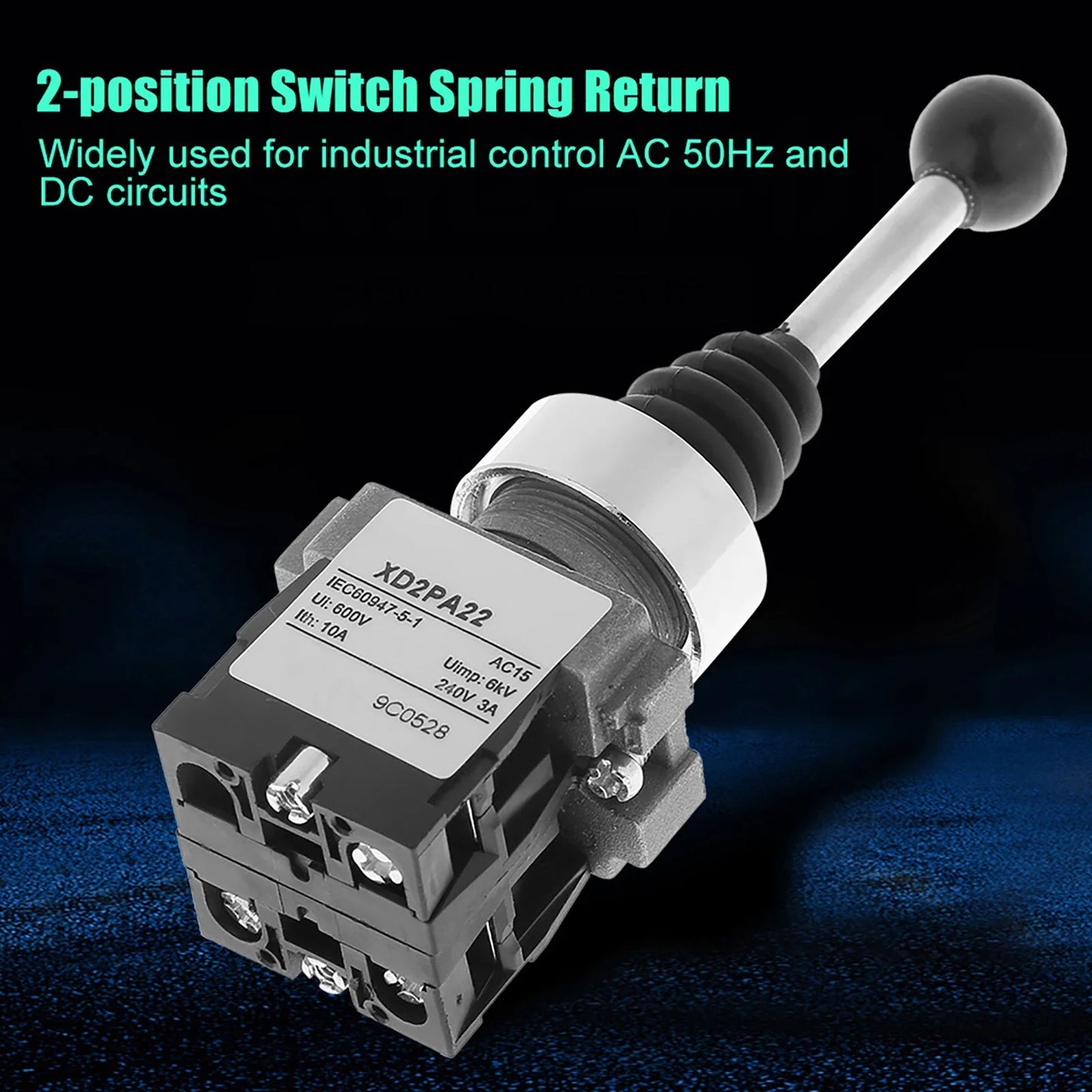 XD2PA22CR 2NO 2-position Spring Return Momentary Joy Stick Joystick