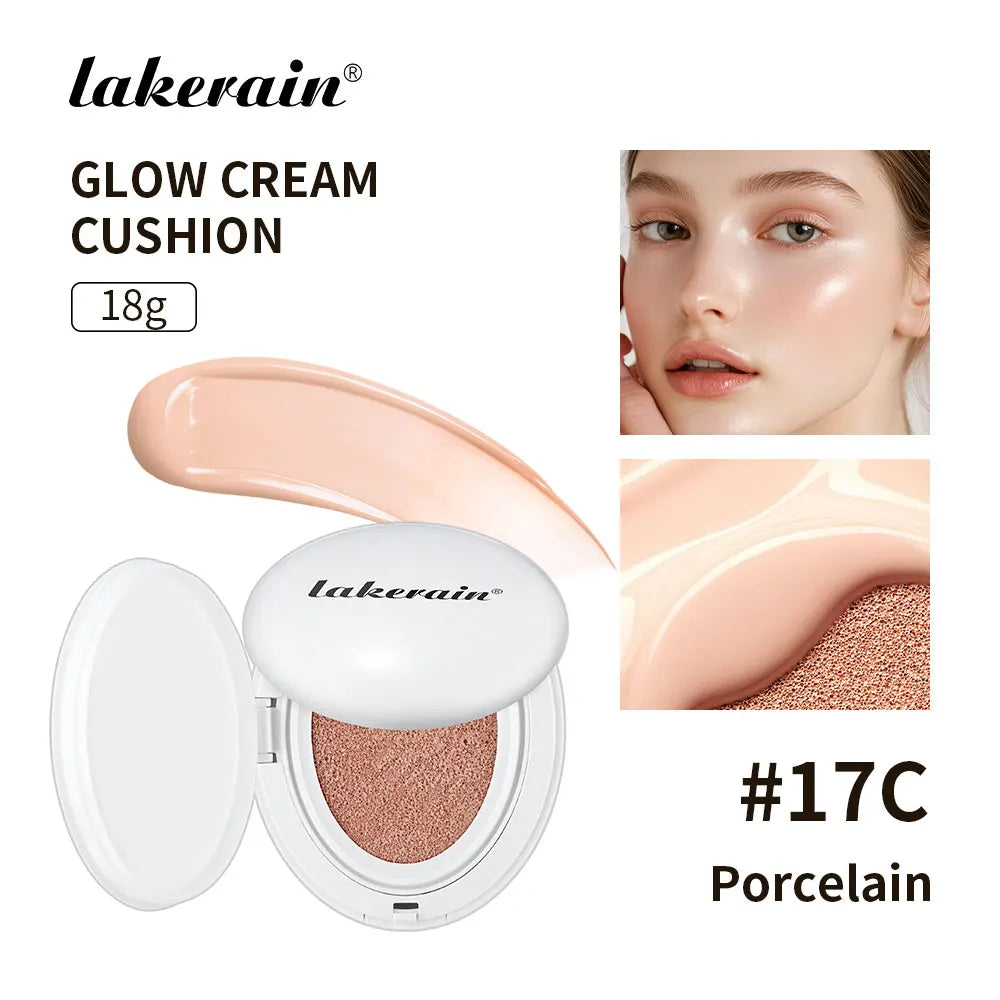 NEW Glow CC Cream Foundation Cushion Waterproof Long-lasting Brighten Foundation Cream Women Base Makeup Face Korean Cosmetics Peaceful Pleasures Health and Wellness 17C