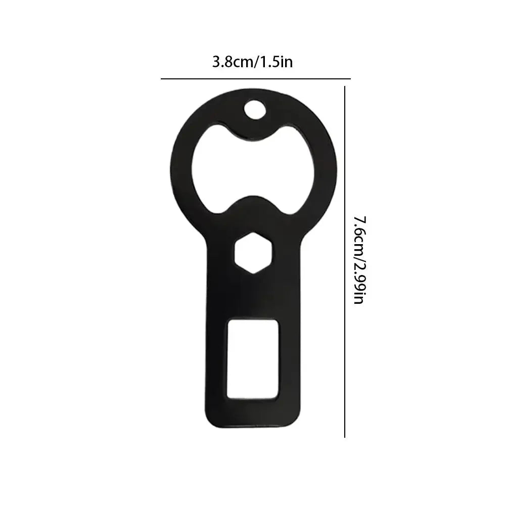 4-Pack Flat Beer Bottle Opener Keychain with Lanyard