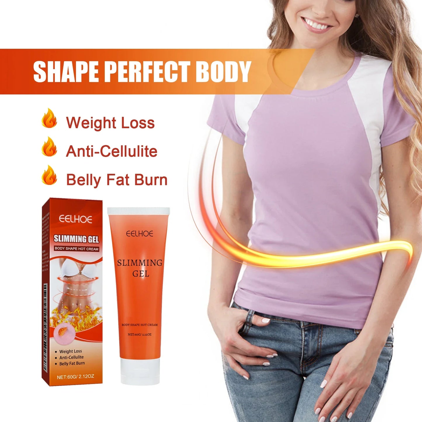 Eelhoe Slimming & Firming Gel – Body Toning Cream 60g