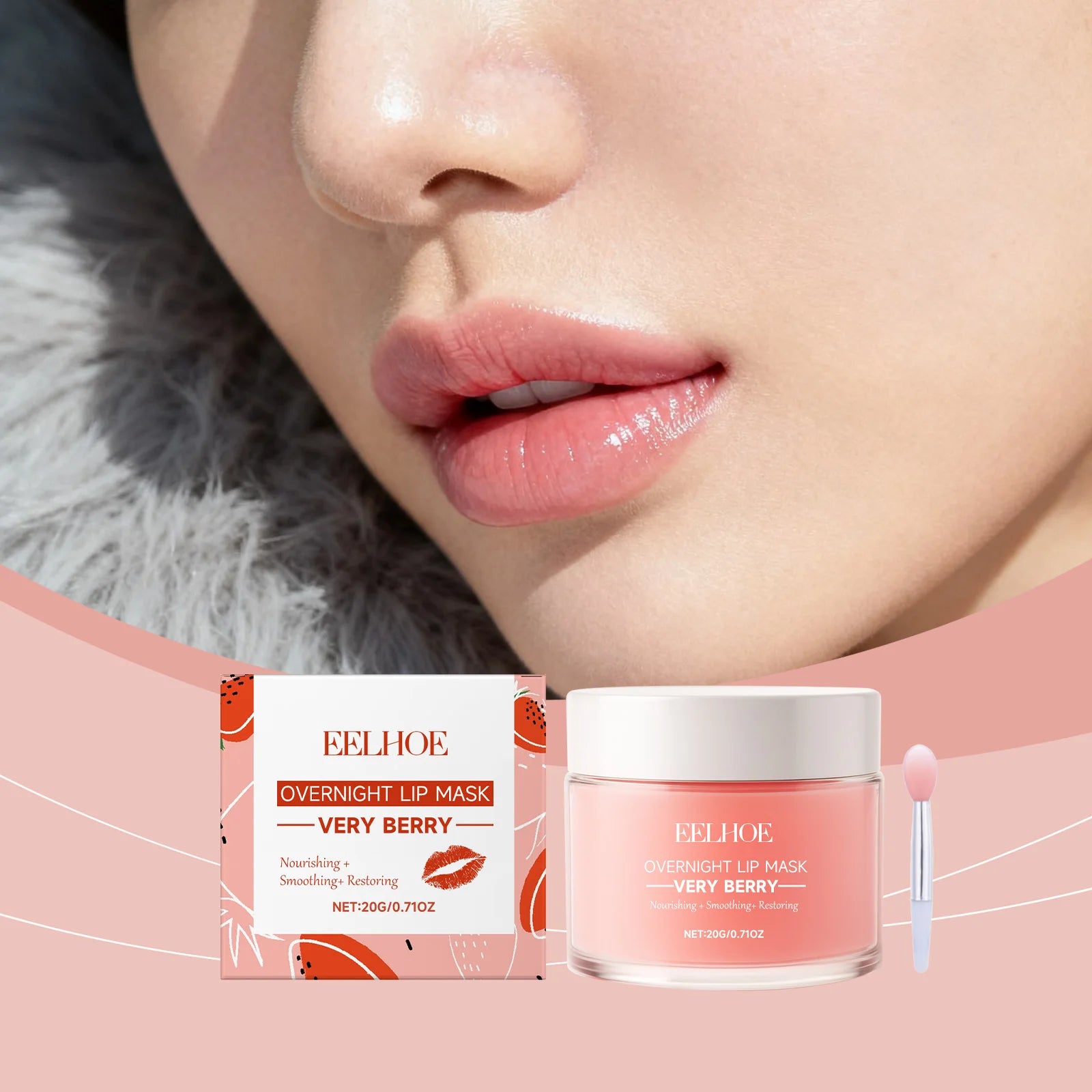 Berry Moisturizing Sleep Lip Mask Deep Nourishing Removing Dead Skin Reduce Lip Lines Prevent Cracking Gentle Hydrating Lip Mask Peaceful Pleasures Health and Wellness