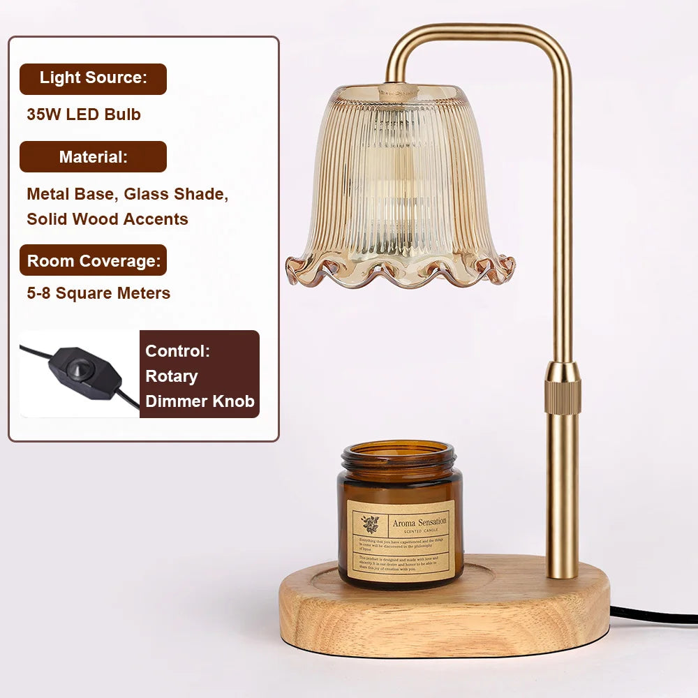 35W Dimmable Candle Warmer Lamp | Adjustable Height & Gift
