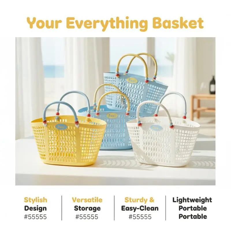 Bohemian Waterproof Drain Basket | Bath & Travel Organizer