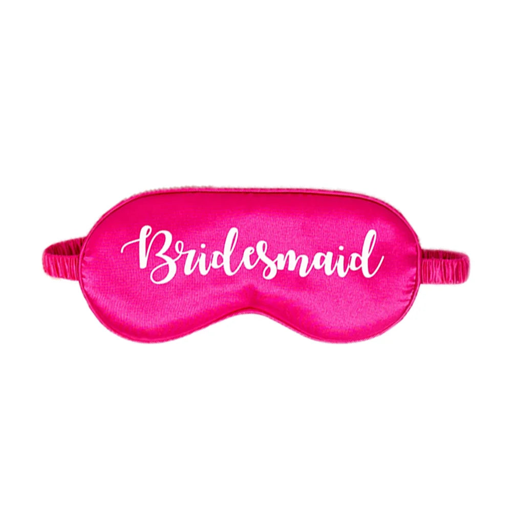 Satin Bridal Sleep Masks – Bachelorette Party Favors & Gifts Bridal Sleep Mask Peaceful Pleasures Health and Wellness BEye Masks 1PCS12X23cm
