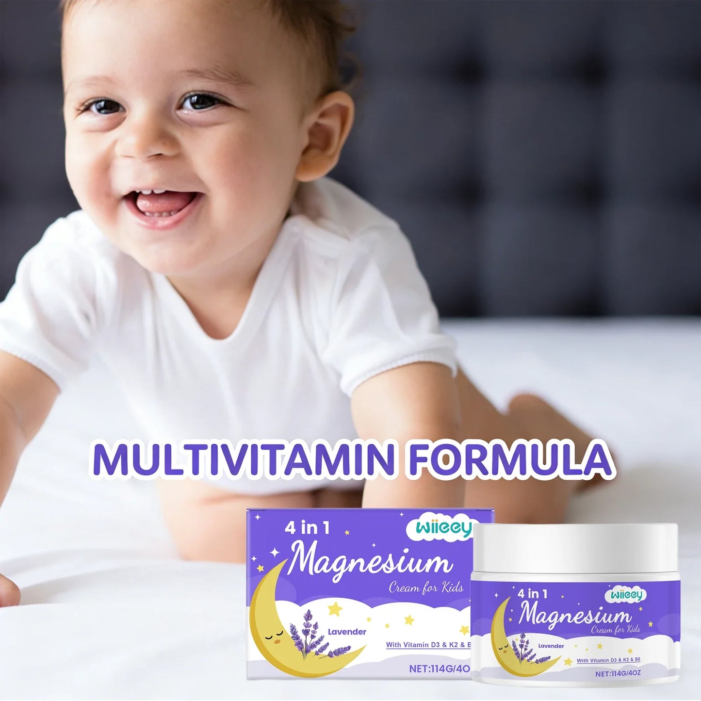 Kids Lavender Magnesium Body Cream – Soothing & Moisturizing