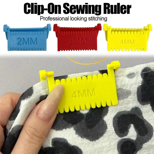 Clip-On Sewing Gauge 2/3/4mm – Edge Stitch Guide for Quilting Sewing Gauge Tool Oasis Select