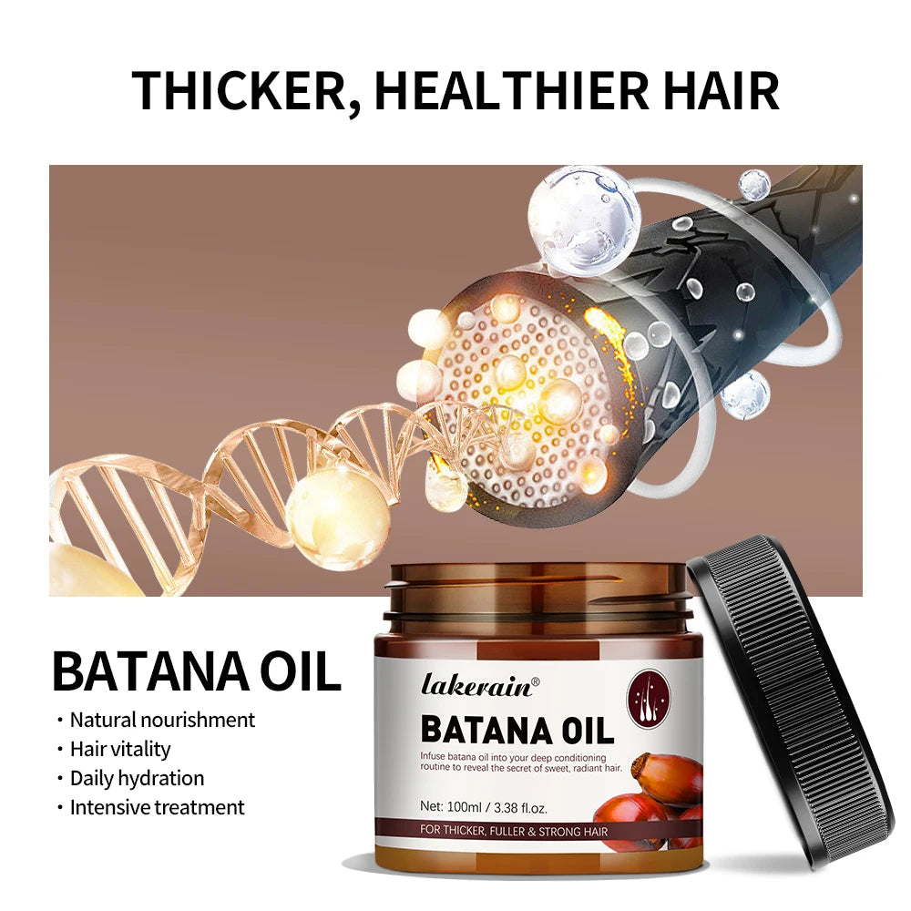 Batana Oil Unrefined Raw for Hair Growth Enhance Efficacy for Thicker Strength Moisturize the scalp Add moisture and nutrition Peaceful Pleasures Health and Wellness