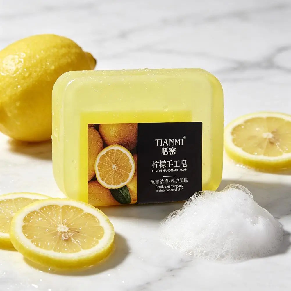 Lemon Essential Oil Handmade Soap 70g – Cleansing & Moisturizing