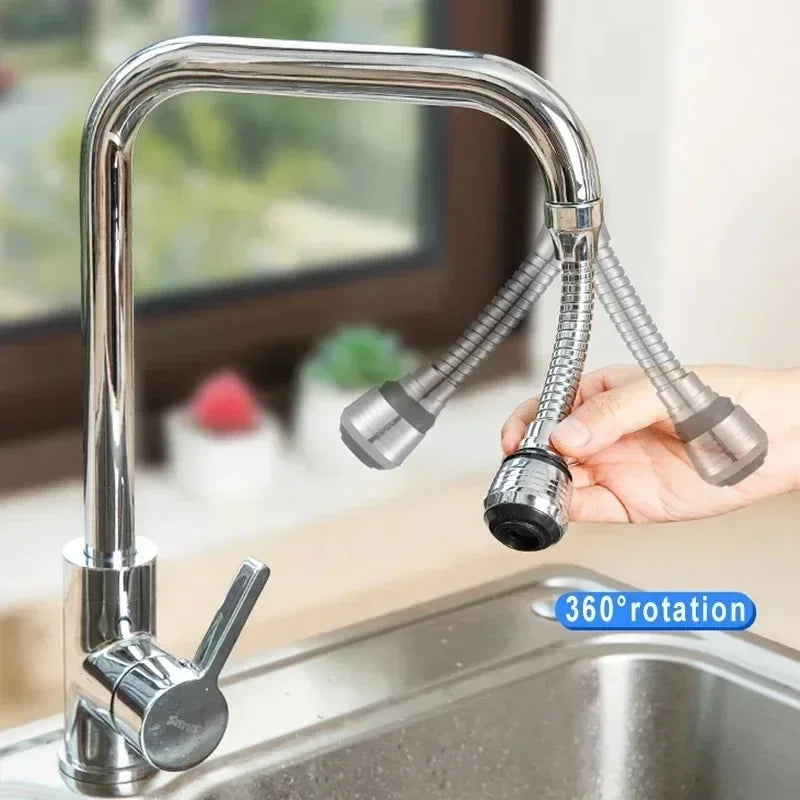 360° Rotating Kitchen Faucet Aerator | Dual Spray Water Saver
