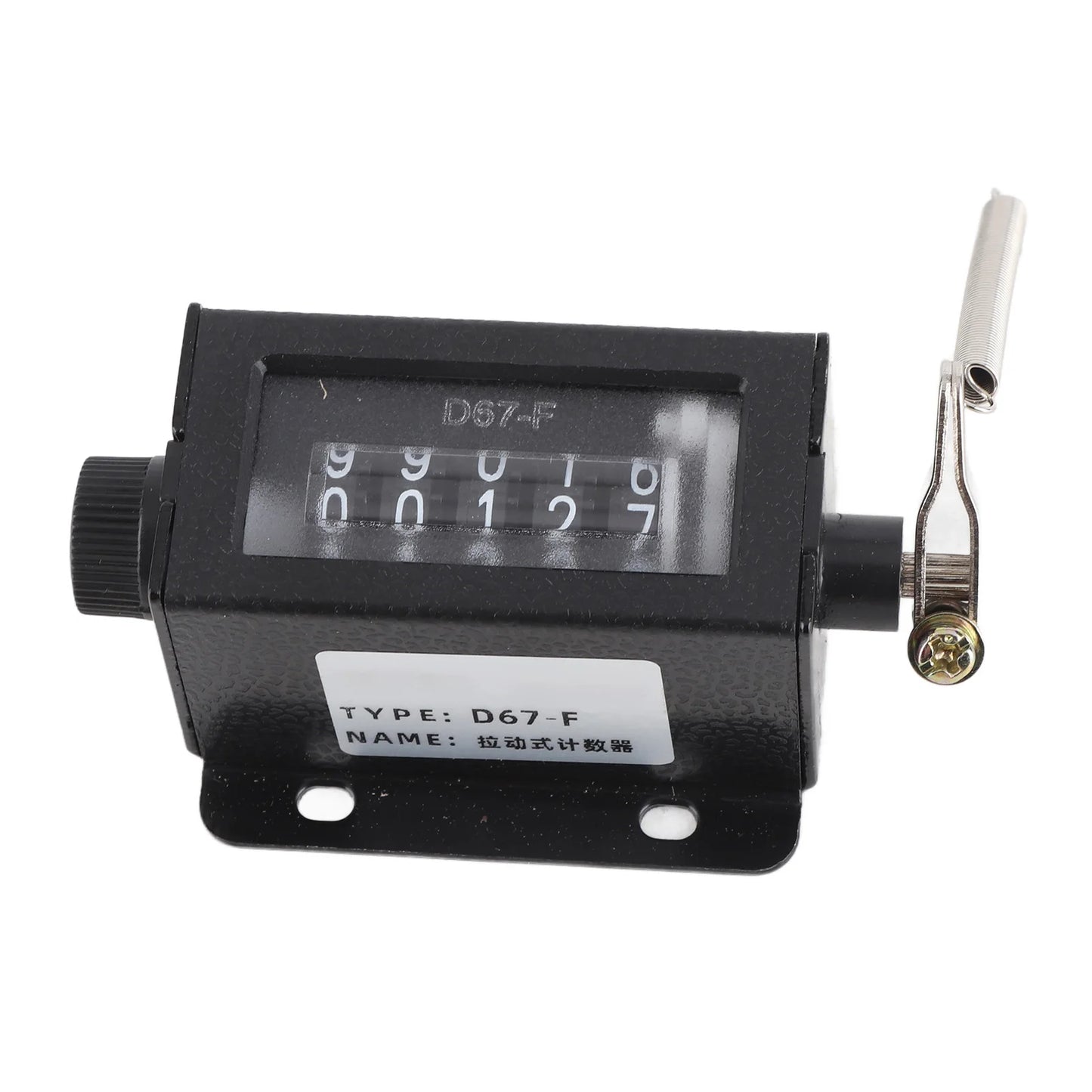 Mechanical Click Counter D67F 5 Digit Mechanical Resettable Manual Hand Pull Stroke Tally Counter Resettable Mechanical Counter Peaceful Pleasures Health and Wellness