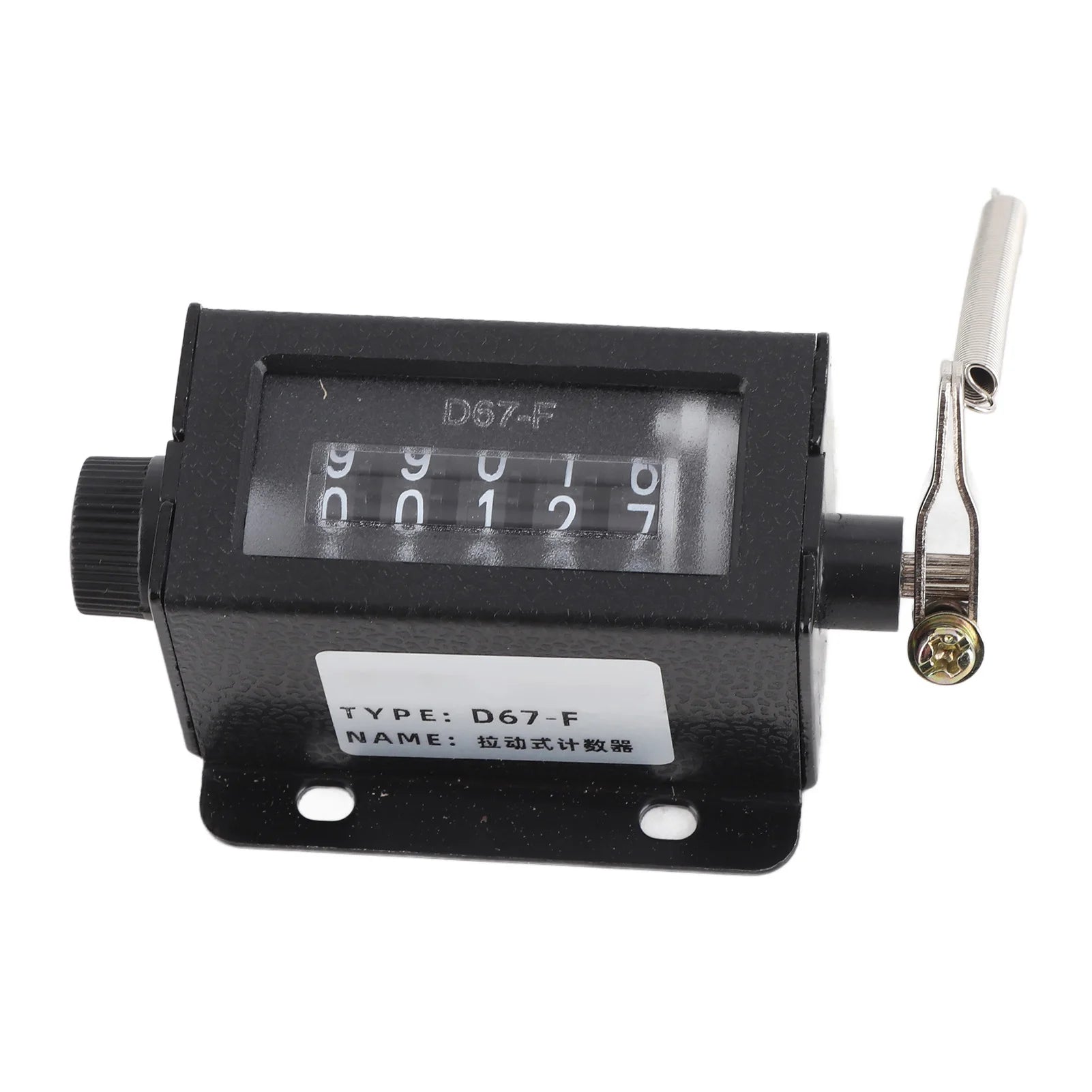 Mechanical Click Counter D67F 5 Digit Mechanical Resettable Manual Hand Pull Stroke Tally Counter Resettable Mechanical Counter Peaceful Pleasures Health and Wellness