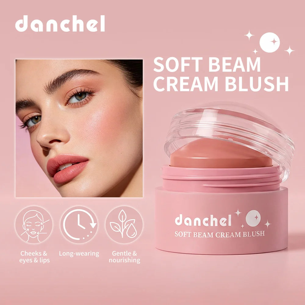 Soft Beam Blush Cream Multi Purpose Lipstick, Eye Shadow, Powder Blusher Long Lasting Makeup Smooth Creamy Texture Blusher Cream Peaceful Pleasures Health and Wellness
