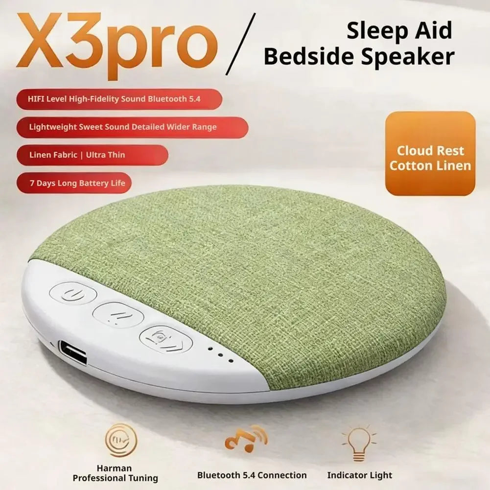 Mini Sleep Speaker Under Pillow Bluetooth 5.4 Wireless White Noise Machine HiFi Sound Private Audio No Disturb Partner Peaceful Pleasures Health and Wellness