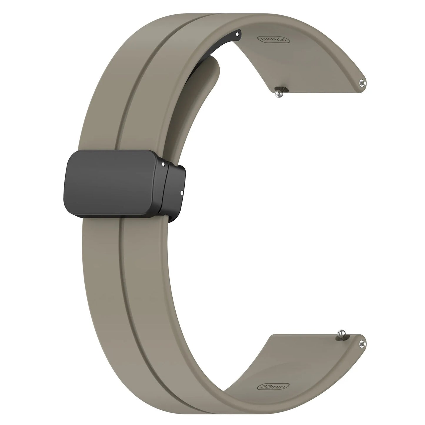 20mm Silicone Magnetic Strap for MoonSwatch – Men & Women Peaceful Pleasures Health and Wellness Space Grey 20
